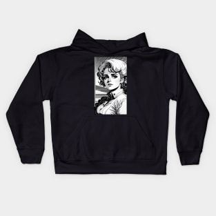 Captivating Portrait of a Beautiful Woman" Kids Hoodie